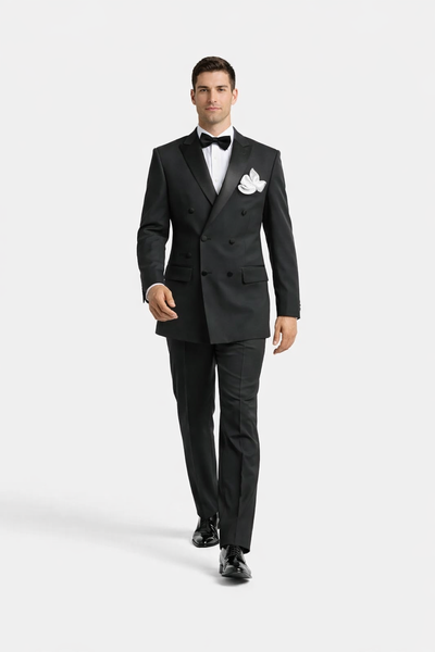 Double Breasted Black Tuxedo
