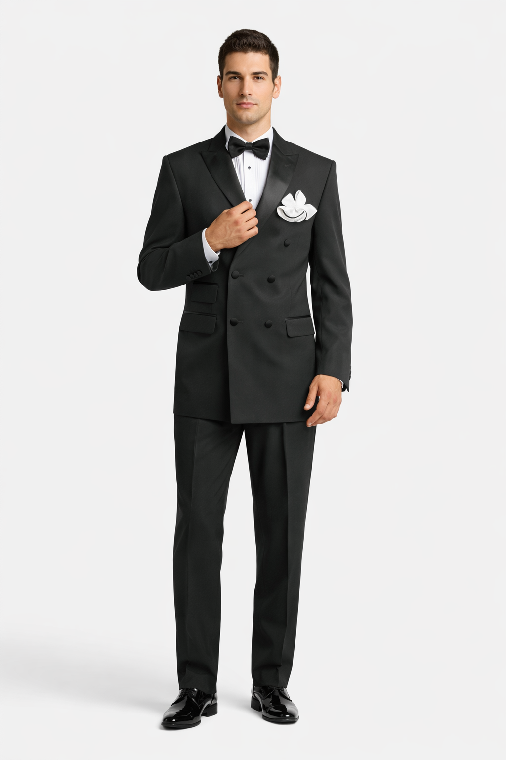 Double Breasted Black Tuxedo