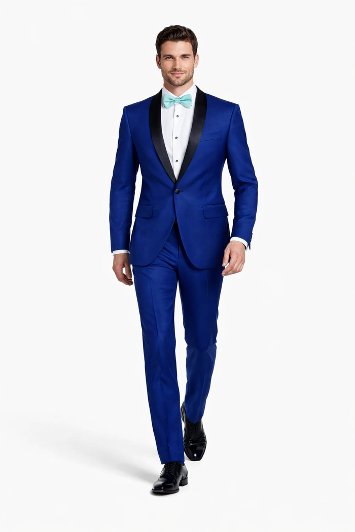 Royal Blue Shawl Tuxedo - Men's Slim Fitted Tuxedo
