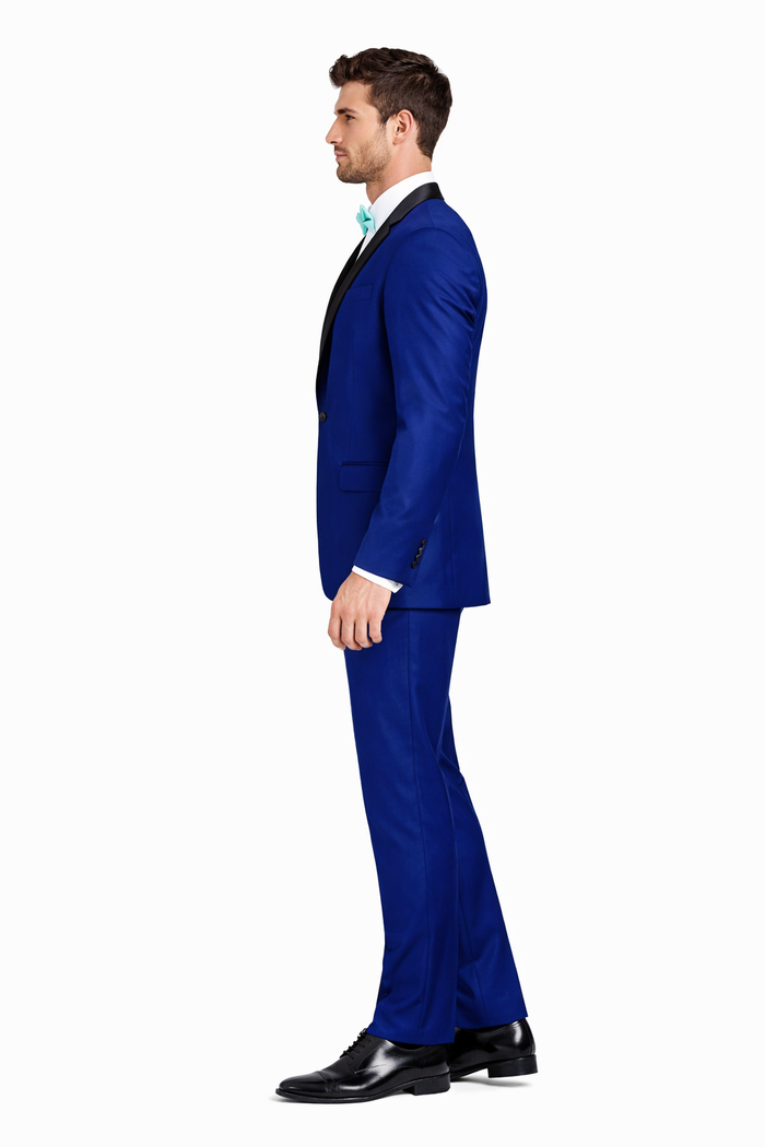 Royal Blue Shawl Tuxedo - Men's Slim Fitted Tuxedo