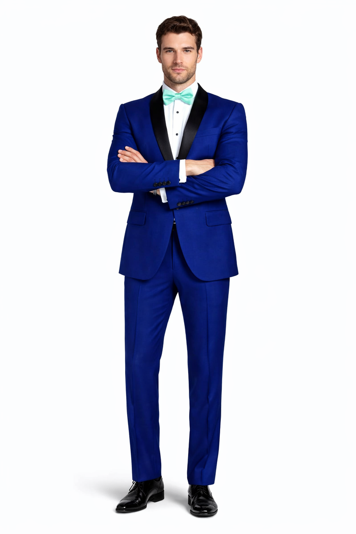 Royal Blue Shawl Tuxedo - Men's Slim Fitted Tuxedo
