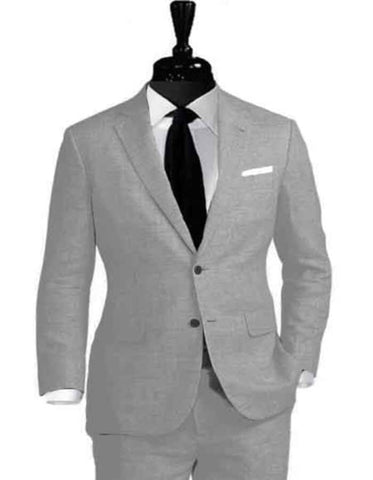 Linen Suit - Mens Summer Suits Grey Color - Beach Wedding