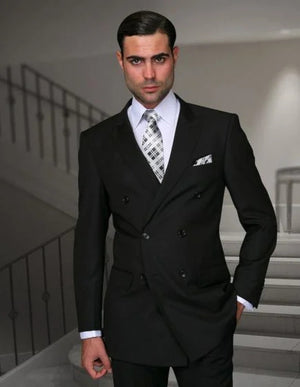 Statement Men's 2 Piece 100% Wool Fashion Suit - Bold Color