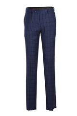 mens-designer-two-button-slim-fit-peak-lapel-suit-in-navy-blue-overcheck-plaid