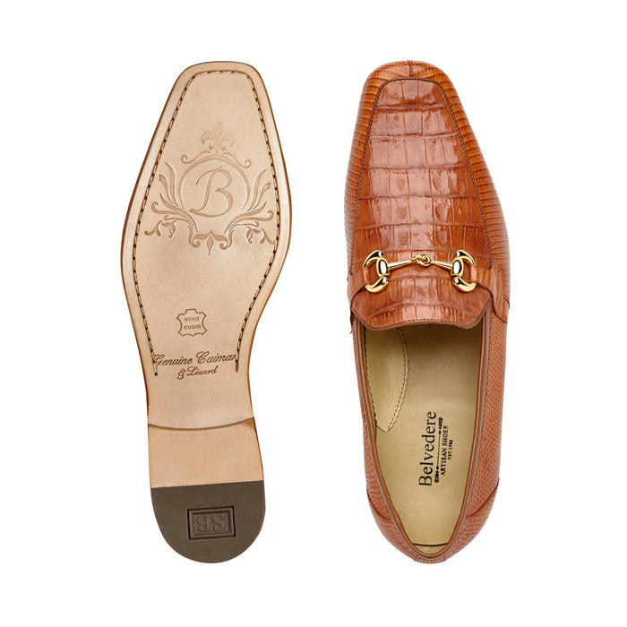 Belvedere Udine Ant. Brandy Leather Luxury Shoe