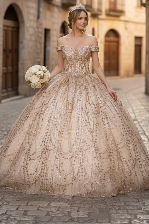 Plus Size Ball Gown in Black | Formal Quinceanera Dress by LK153