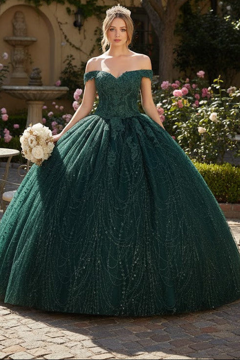 Plus Size Ball Gown in Black | Formal Quinceanera Dress by LK153
