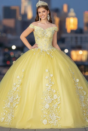 Yellow Ball Gown by Elizabeth K GL2802