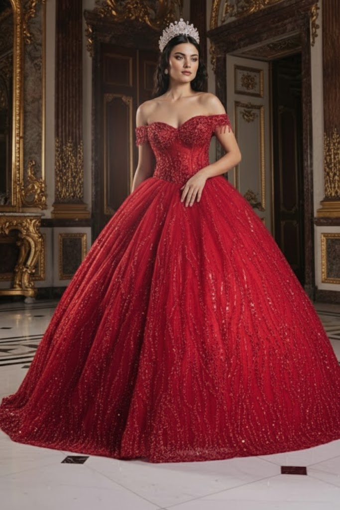 Quince Dress Sweetheart Sleeveless Sequin Ball Dance By Layla K LK264