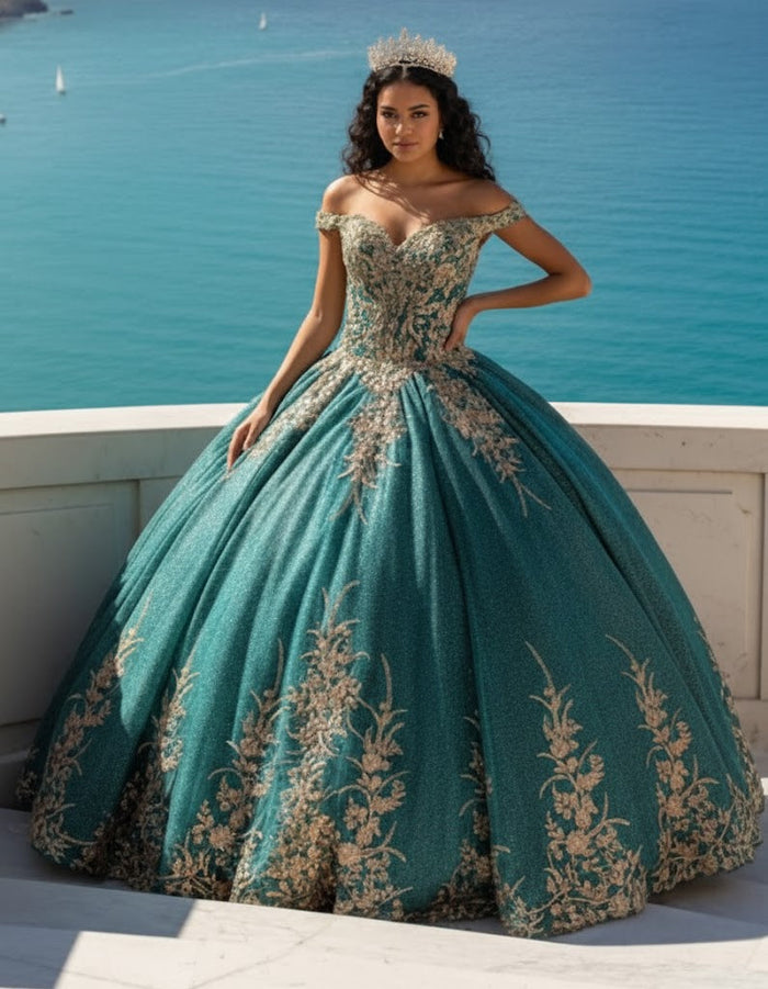 Plus Size Ball Gown in Burgundy | Formal Quinceanera Dress by LK220