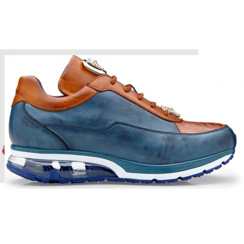 Men's Sneaker Burgundy Ostrich and Calfskin main image 0