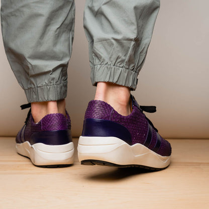 Marco Di Milano Verona Purple Leather Loafers