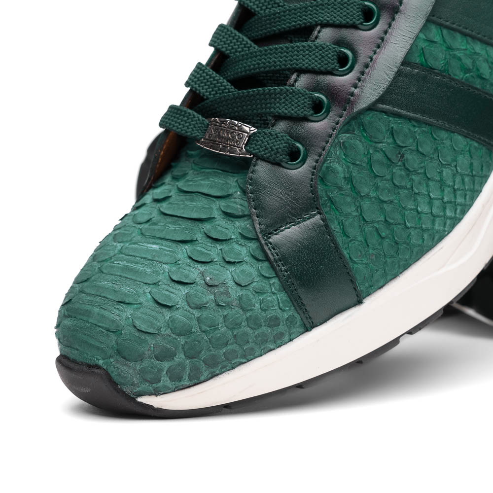 Marco Di Milano Verona Green Python & Calfskin Sneakers