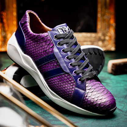 Marco Di Milano Verona Purple Leather Loafers