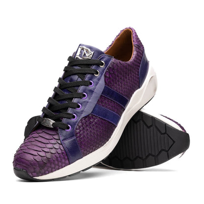 Marco Di Milano Verona Purple Leather Loafers