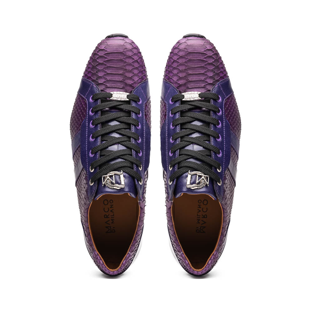 Marco Di Milano Verona Purple Python & Calfskin Sneakers