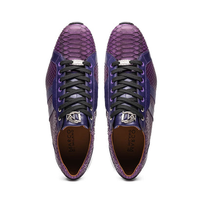 Marco Di Milano Verona Purple Python & Calfskin Sneakers