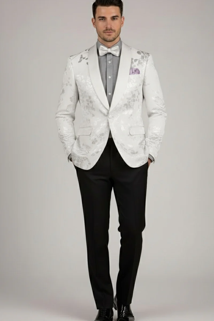Fusion White Tuxedo Jacket