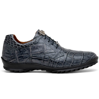 Marco_Di_Milano Vulcan Rustic Gray Leather Shoe