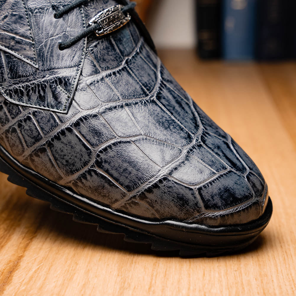 Marco_Di_Milano Vulcan Rustic Gray Leather Shoe