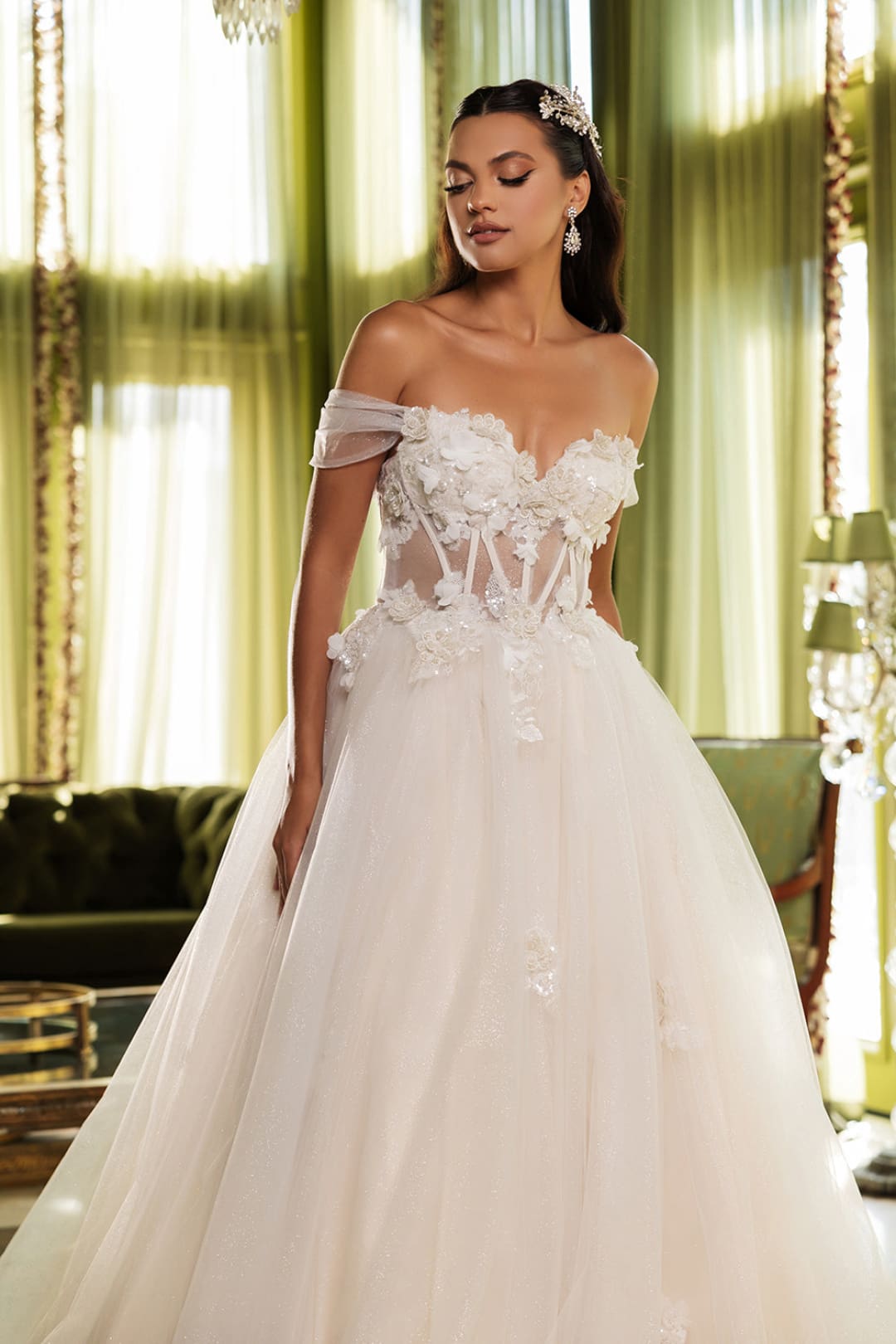Wedding Dress Sweetheart Sequin Sweet 16 Gown By Layla K LK244 - Dress