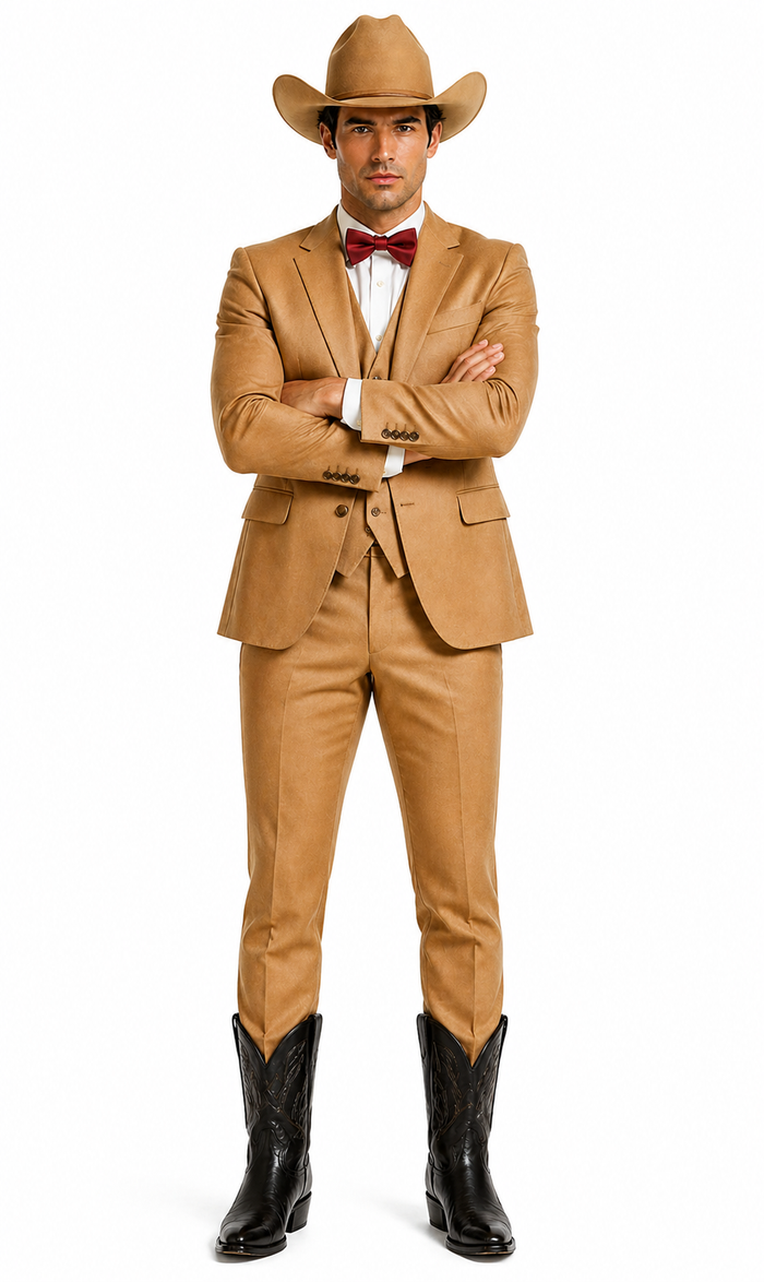 Western Suit - Tan Cowboy Tuxedo - Traje Para Hombre