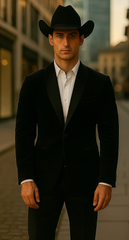 western-suit-trajes-para-hombres-cowboy-formal-attire-trajes-de-novio-black-matte-shawl-lapel