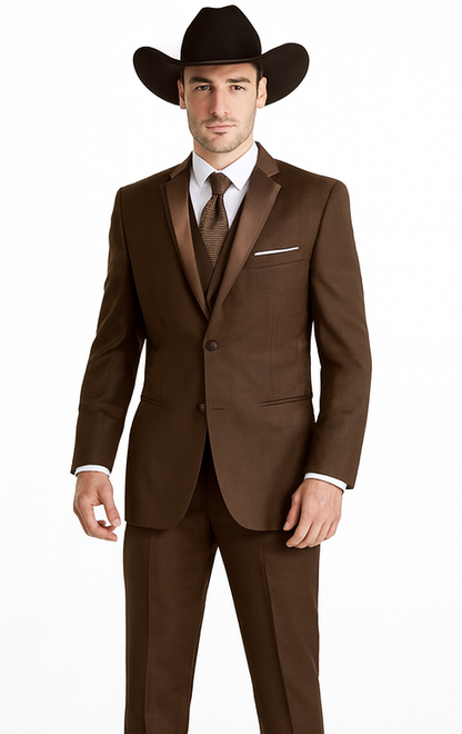 Men's Chocolate Brown Western Suit for Men, All Sizes Men's Chocolate Brown Western Suit for Men, All Sizes