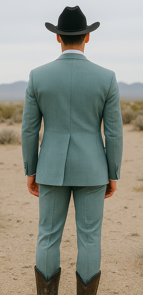 Western Suit - Trajes Para Hombres  - Cowboy Formal Attire - Trajes De Novio - Green