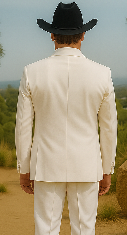 Western Suit - Trajes Para Hombres - Cowboy Formal Attire - Trajes De Novio - Ivory