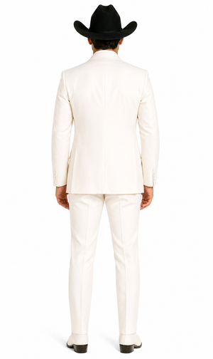 Western Suit - Trajes Para Hombres - Cowboy Formal Attire - Trajes De Novio - Ivory