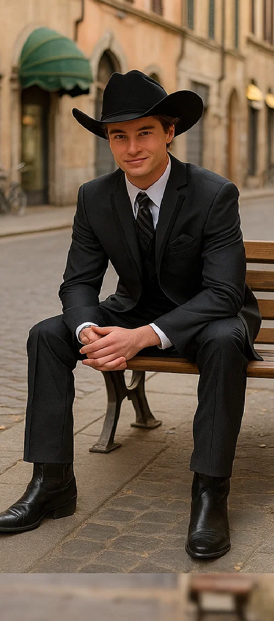 Western Suit - Trajes Para Hombres - Cowboy Formal Attire - Trajes De Novio - Notch Lapel Single Breasted Grey Suit