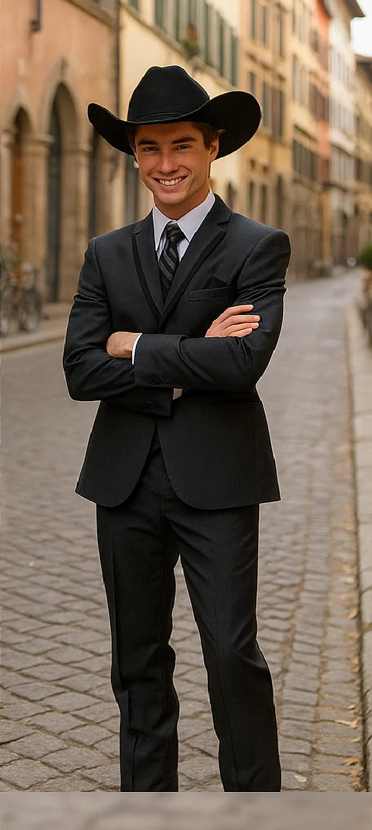 Western Suit - Trajes Para Hombres - Cowboy Formal Attire - Trajes De Novio - Notch Lapel Single Breasted Grey Suit