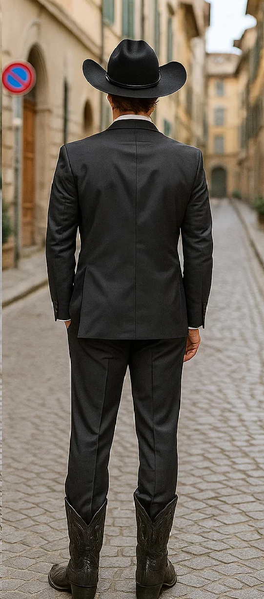 Western Suit - Trajes Para Hombres - Cowboy Formal Attire - Trajes De Novio - Notch Lapel Single Breasted Grey Suit