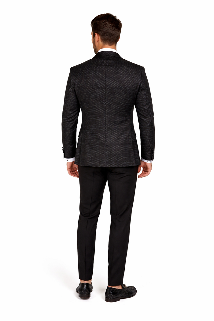 Western Suit - Trajes Para Hombres - Cowboy Formal Attire - Trajes De Novio - Shawl Lapel Black
