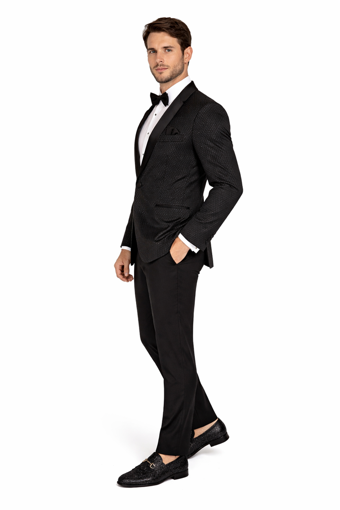 Western Suit - Trajes Para Hombres - Cowboy Formal Attire - Trajes De Novio - Shawl Lapel Black