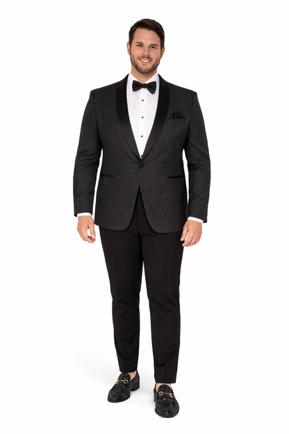 Western Suit - Trajes Para Hombres - Cowboy Formal Attire - Trajes De Novio - Shawl Lapel Black