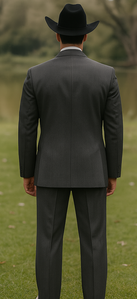 Western Suit - Trajes Para Hombres - Cowboy Formal Attire - Trajes De Novio - Slim Fit - Gray