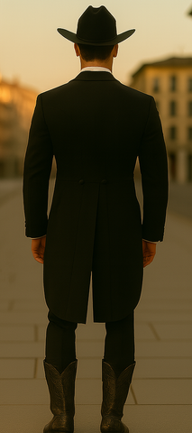 Western Suit - Trajes Para Hombres - Cowboy Formal Attires - Trajes De Novio - Black