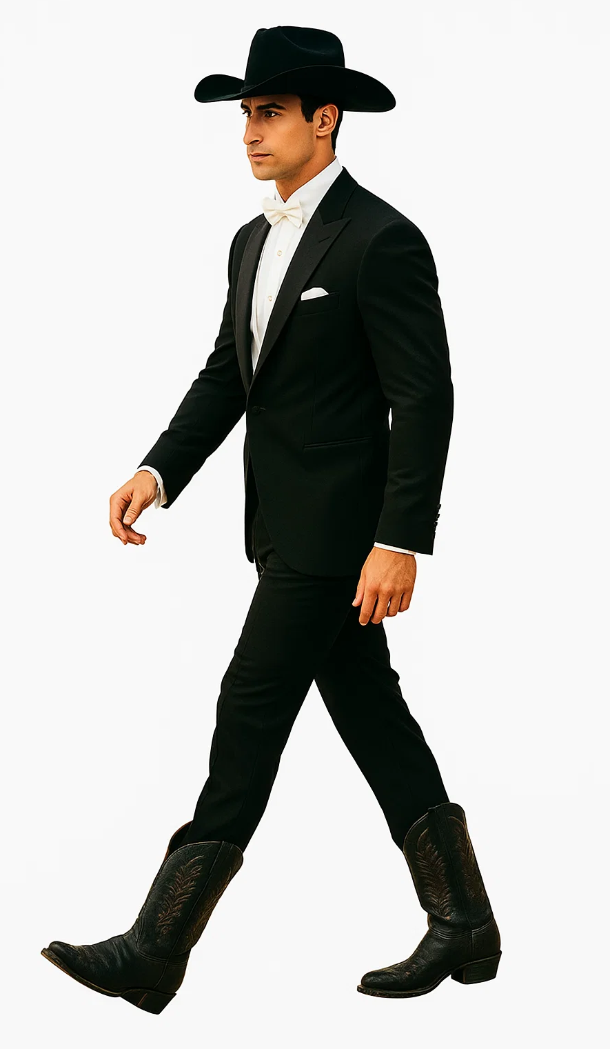 Western Suit - Trajes Para Hombres - Cowboy Formal Attires - Trajes De Novio - Black