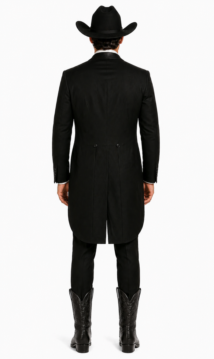 Western Suit - Trajes Para Hombres - Cowboy Formal Attires - Trajes De Novio - Black