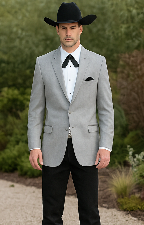 Western Suits For Wedding - Traje Para Hombre - Western Tuxedo - Cowboy Tuxedo Grey