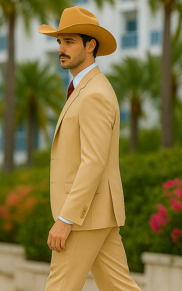 Western Suits - Tan Cowboy Tuxedo