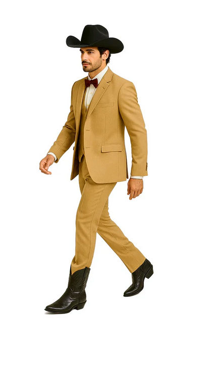 Western Suits - Tan Cowboy Tuxedo - Traje Para Hombre