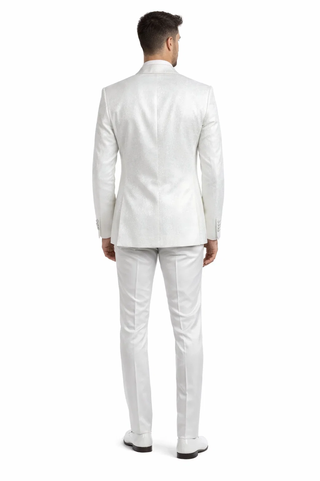 White Luxury Lace 3-Piece Suit
