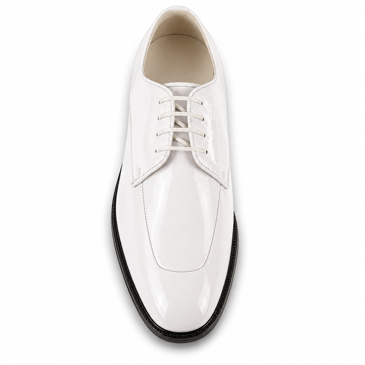 Men Dress Shoe TADI Oxford Formal Tuxedo for Prom & Wedding White Patent