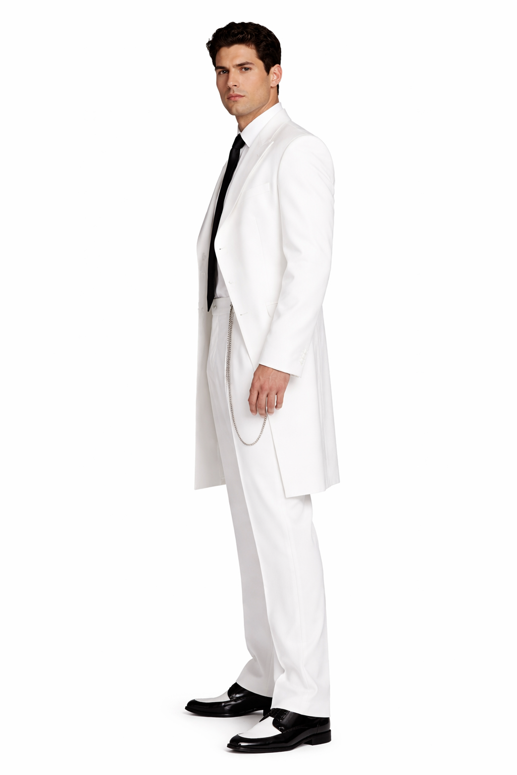 White Zoot Fashion Tuxedo Suit For Men