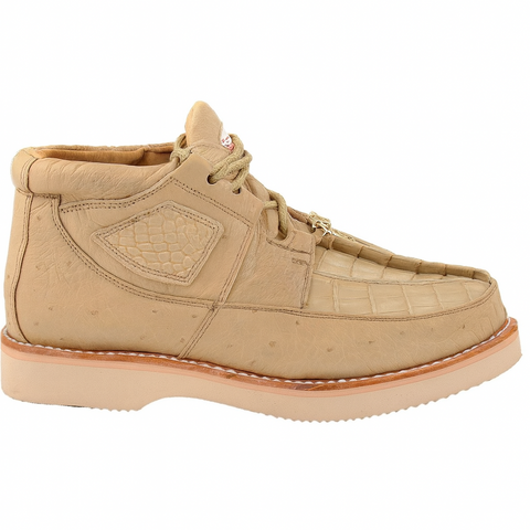 Zapato Caiman y Avestruz Panza LAB-ZA050211