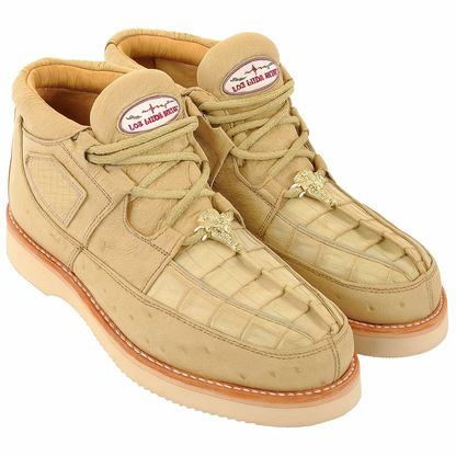 Zapato Caiman y Avestruz Panza LAB-ZA050211
