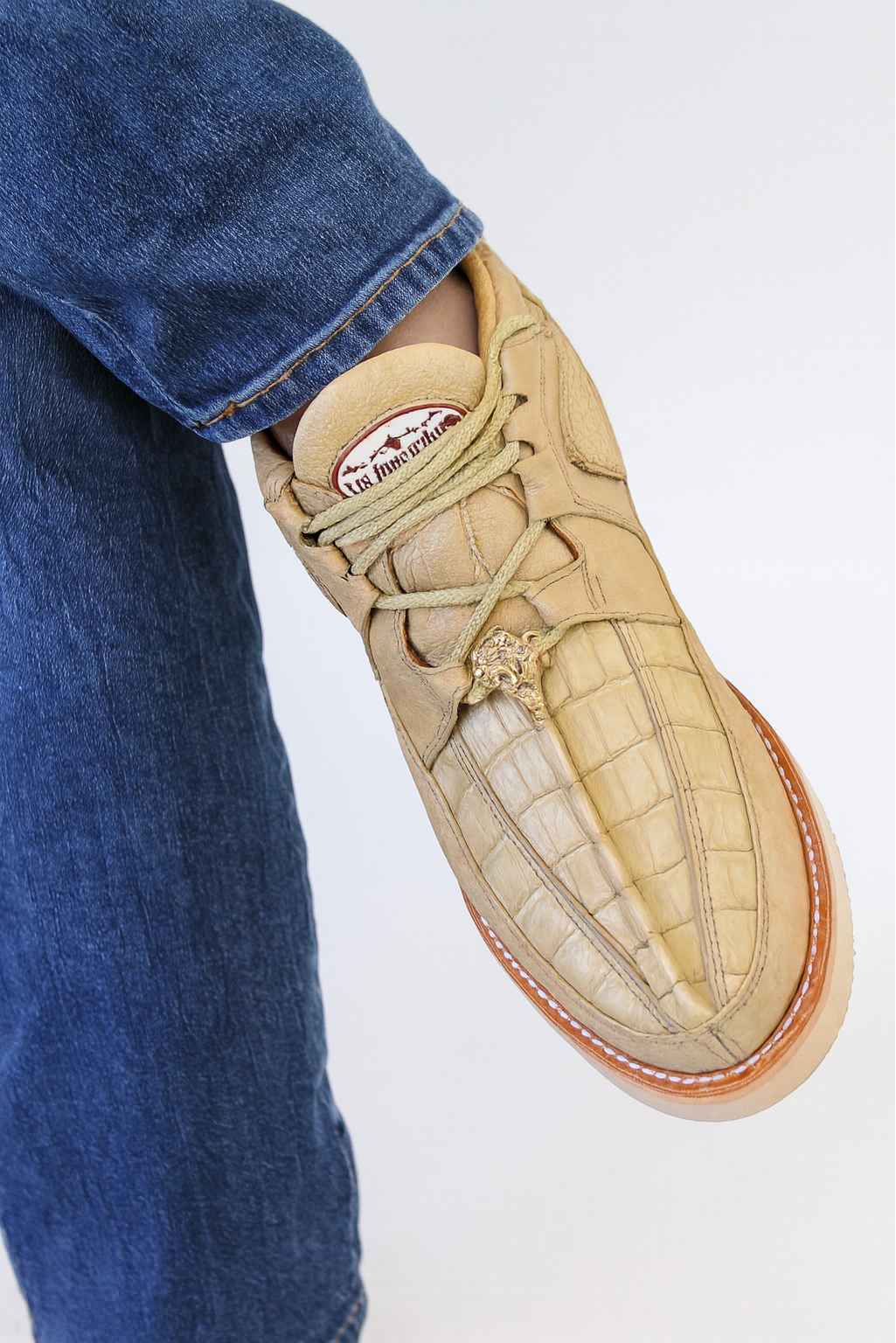 Zapato Caiman y Avestruz Panza LAB-ZA050211